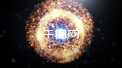 炫酷的球体粒子爆炸标志开场特效AE模板视频的预览图